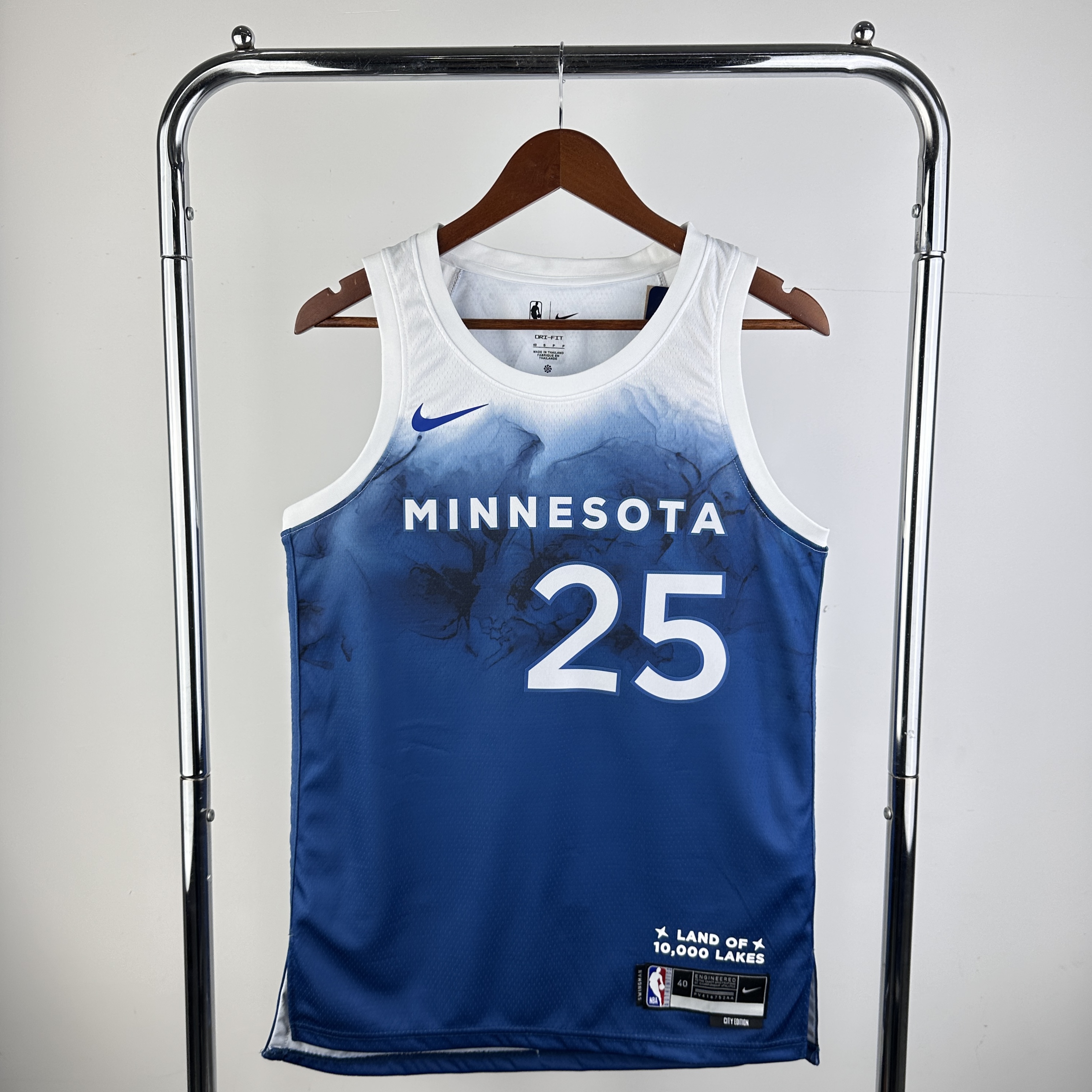 Men Minnesota Timberwolves #25 Rose Blue City Edition Nike 2024 NBA Jersey->minnesota timberwolves->NBA Jersey